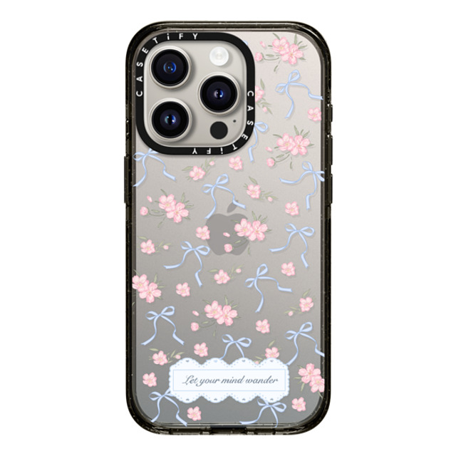 CASETiFY iPhone 15 Pro ケース ブラック インパクトケース Let Your Mind Wander hi forest Back to School CASETiFY iPhone 15 Pro ケース ブラック インパクトケース Let Your Mind Wander hi forest Back to School