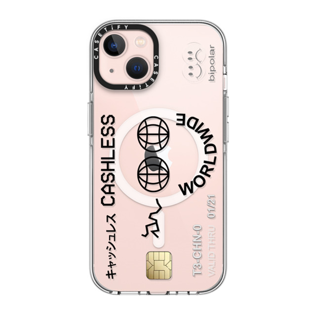 Ignorance1 x CASETiFY iPhone 13 ケース クリア クリア ケース MagSafe対応 Cashless Card