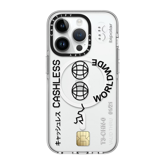 Ignorance1 x CASETiFY iPhone 14 Pro ケース クリア クリア ケース MagSafe対応 Cashless Card