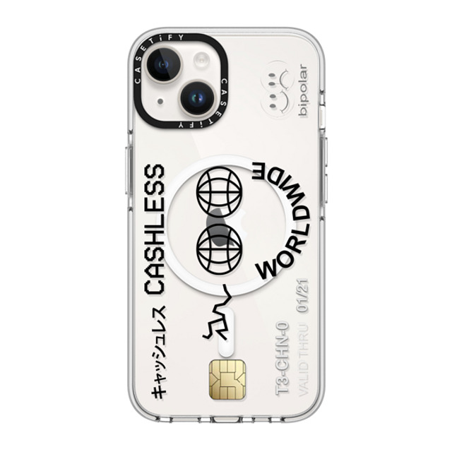 Ignorance1 x CASETiFY iPhone 14 ケース クリア クリア ケース MagSafe対応 Cashless Card