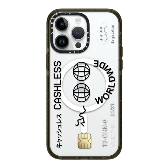 Ignorance1 x CASETiFY iPhone 14 Pro Max ケース ブラック インパクトケース MagSafe対応 Cashless Card