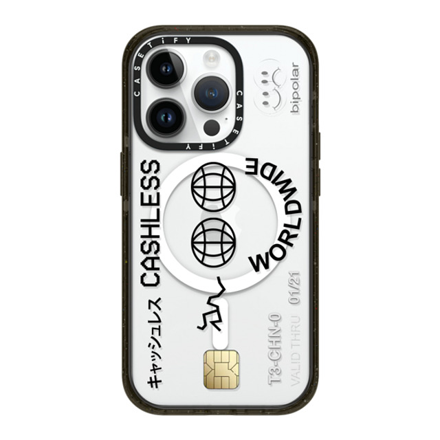 Ignorance1 x CASETiFY iPhone 14 Pro ケース ブラック インパクトケース MagSafe対応 Cashless Card