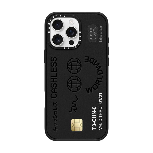 Ignorance1 x CASETiFY iPhone 16 Pro Max ケース マットブラック インパクトケース MagSafe対応 Cashless Card