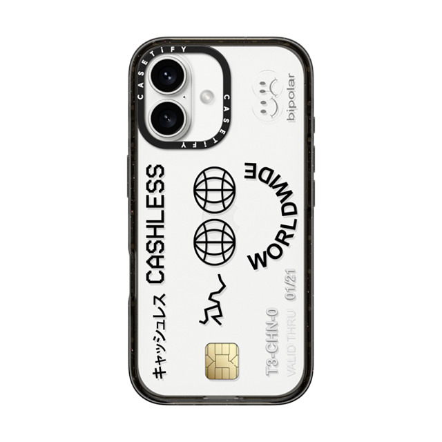 Ignorance1 x CASETiFY iPhone 16 ケース ブラック インパクトケース Cashless Card