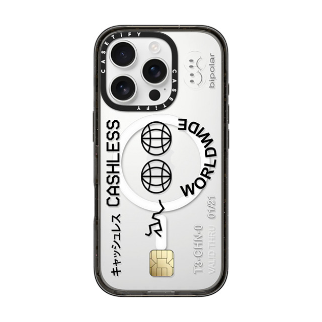 Ignorance1 x CASETiFY iPhone 16 Pro ケース ブラック インパクトケース MagSafe対応 Cashless Card