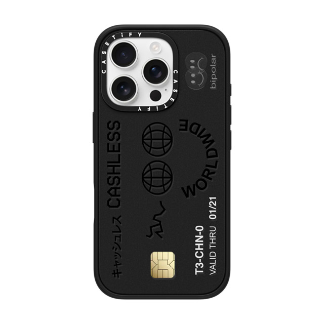 Ignorance1 x CASETiFY iPhone 16 Pro ケース マットブラック インパクトケース MagSafe対応 Cashless Card