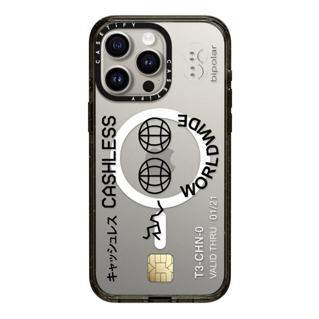 Ignorance1 x CASETiFY iPhone 15 Pro Max ケース ブラック インパクトケース MagSafe対応 Cashless Card