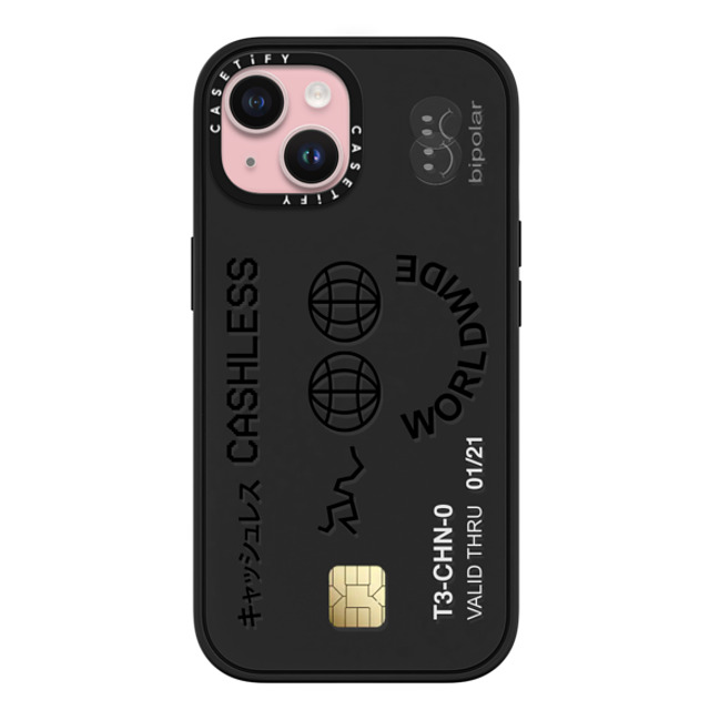 Ignorance1 x CASETiFY iPhone 15 ケース マットブラック インパクトケース MagSafe対応 Cashless Card