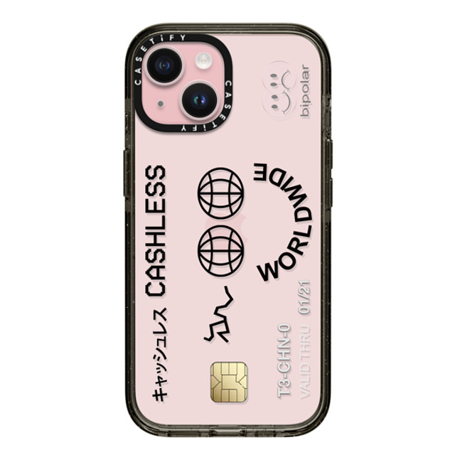 Ignorance1 x CASETiFY iPhone 15 ケース ブラック インパクトケース Cashless Card