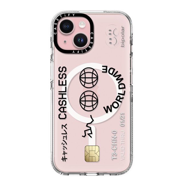 Ignorance1 x CASETiFY iPhone 15 ケース クリア クリア ケース MagSafe対応 Cashless Card