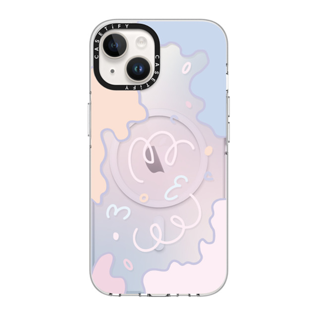 Sebastian Sochan x CASETiFY iPhone 14 Case Clear Clear Case MagSafe Compatible Transparent Pastel Gradient Sebastian Sochan x CASETiFY iPhone 14 Case Clear Clear Case MagSafe Compatible Transparent Pastel Gradient