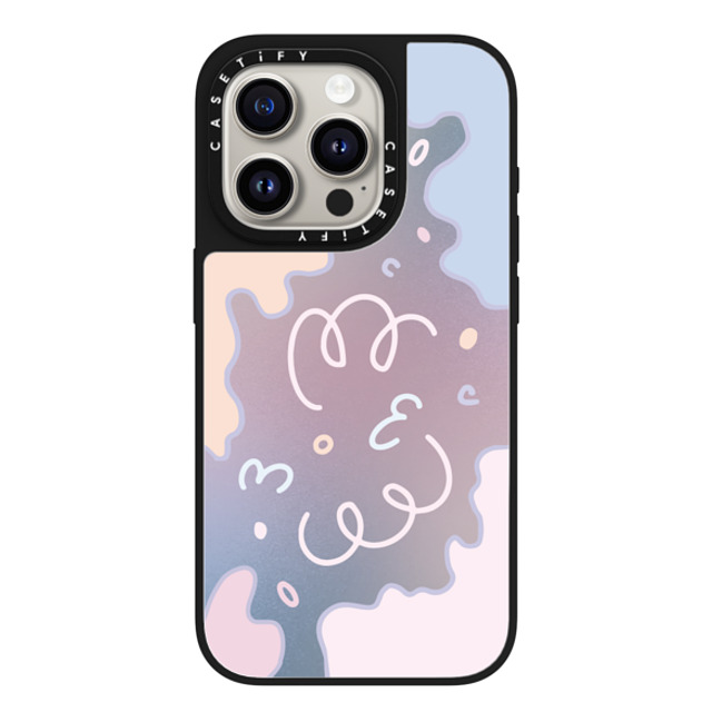 Sebastian Sochan x CASETiFY iPhone 15 Pro Case Silver on Black ミラーケース MagSafe対応 Pastel Gradient Sebastian Sochan x CASETiFY iPhone 15 Pro Case Silver on Black ミラーケース MagSafe対応 Pastel Gradient