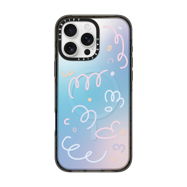 Sebastian Sochan x CASETiFY iPhone 16 Pro Max Case Pattern,Abstract Black Impact Case MagSafe Compatible Transparent Summer Gradient Back to School Sebastian Sochan x CASETiFY iPhone 16 Pro Max Case Pattern,Abstract Black Impact Case MagSafe Compatible Transparent Summer Gradient Back to School