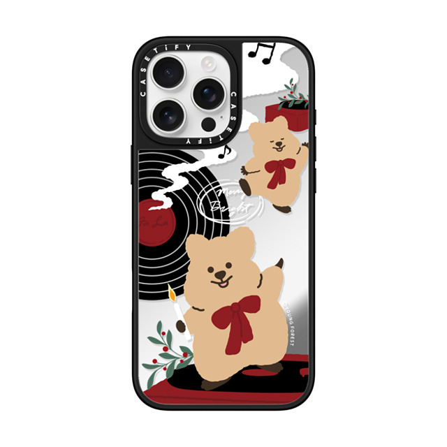 YOUNG FOREST x CASETiFY iPhone 16 Pro Max ケース Silver on Black ミラーケース MagSafe対応 Music with KKOTKA Back to School YOUNG FOREST x CASETiFY iPhone 16 Pro Max ケース Silver on Black ミラーケース MagSafe対応 Music with KKOTKA Back to School