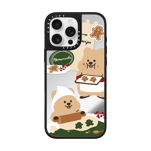 YOUNG FOREST x CASETiFY iPhone 16 Pro Max ケース Silver on Black ミラーケース MagSafe対応 Cookies with KKOTKA Father's Day YOUNG FOREST x CASETiFY iPhone 16 Pro Max ケース Silver on Black ミラーケース MagSafe対応 Cookies with KKOTKA Father's Day