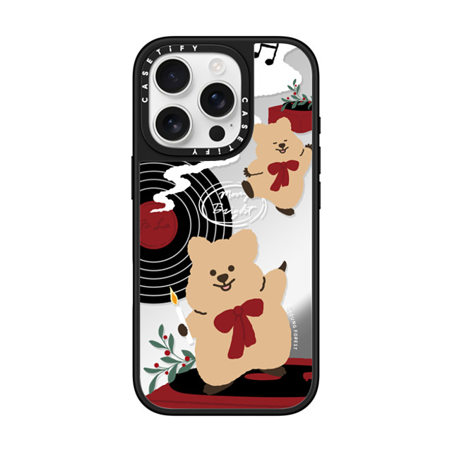 YOUNG FOREST x CASETiFY iPhone 16 Pro ケース Silver on Black ミラーケース MagSafe対応 Music with KKOTKA Back to School YOUNG FOREST x CASETiFY iPhone 16 Pro ケース Silver on Black ミラーケース MagSafe対応 Music with KKOTKA Back to School