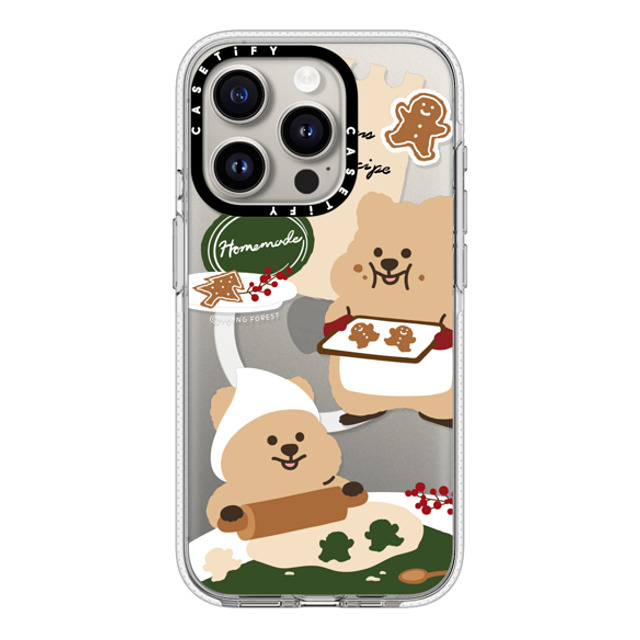 YOUNG FOREST x CASETiFY iPhone 15 Pro ケース クリア クリア ケース MagSafe対応 Cookies with KKOTKA