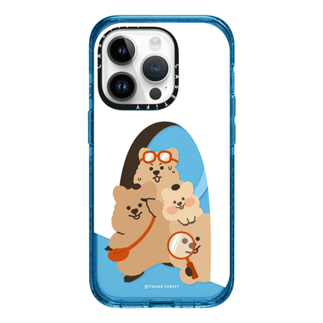 YOUNG FOREST x CASETiFY iPhone 14 Pro ケース Cyan Blue インパクトケース MagSafe対応 KKOTKA's new quest Mother's Day YOUNG FOREST x CASETiFY iPhone 14 Pro ケース Cyan Blue インパクトケース MagSafe対応 KKOTKA's new quest Mother's Day