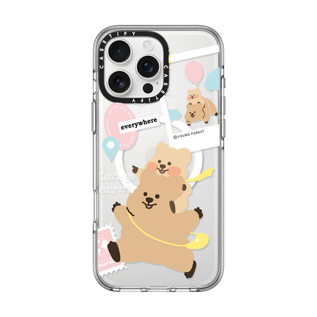 YOUNG FOREST x CASETiFY iPhone 16 Pro Max ケース クリア クリア ケース MagSafe対応 Love the Freedom KKOTKA