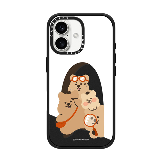 YOUNG FOREST x CASETiFY iPhone 16 ケース マットブラック インパクトケース MagSafe対応 KKOTKA's new quest