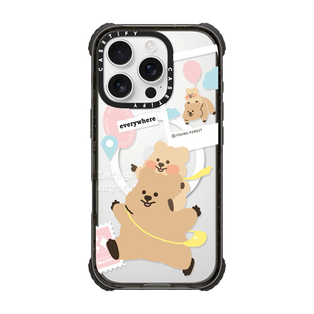 YOUNG FOREST x CASETiFY iPhone 16 Pro ケース Animal,Cartoon ブラック ウルトラ インパクトケース MagSafe 対応 Love the Freedom KKOTKA Father's Day YOUNG FOREST x CASETiFY iPhone 16 Pro ケース Animal,Cartoon ブラック ウルトラ インパクトケース MagSafe 対応 Love the Freedom KKOTKA Father's Day