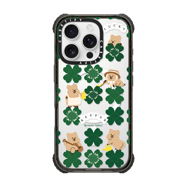 YOUNG FOREST x CASETiFY iPhone 16 Pro Case Black ウルトラ インパクトケース MagSafe 対応 KKOTKA is lucky keeper YOUNG FOREST x CASETiFY iPhone 16 Pro Case Black ウルトラ インパクトケース MagSafe 対応 KKOTKA is lucky keeper