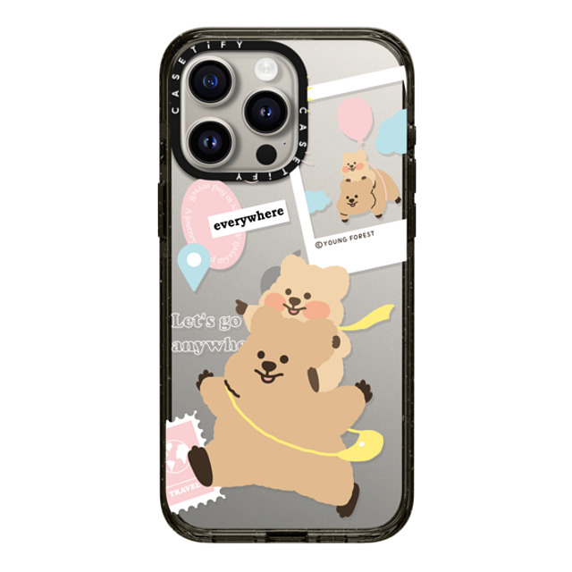 YOUNG FOREST x CASETiFY iPhone 15 Pro Max ケース ブラック インパクトケース Love the Freedom KKOTKA