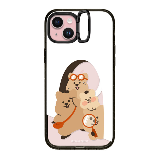 YOUNG FOREST x CASETiFY iPhone 15 Plus Case Black インパクトリングスタンドケース MagSafe対応 KKOTKA's new quest Back to School YOUNG FOREST x CASETiFY iPhone 15 Plus Case Black インパクトリングスタンドケース MagSafe対応 KKOTKA's new quest Back to School