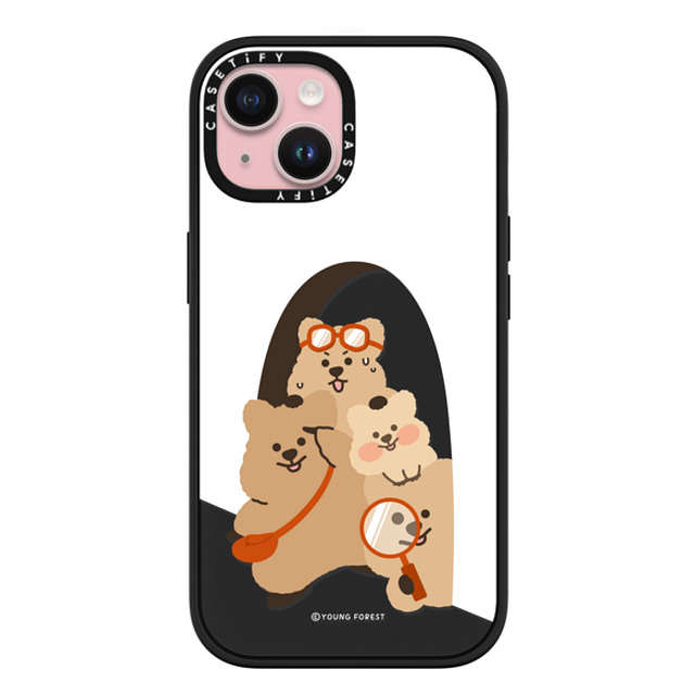 YOUNG FOREST x CASETiFY iPhone 15 ケース マットブラック インパクトケース MagSafe対応 KKOTKA's new quest