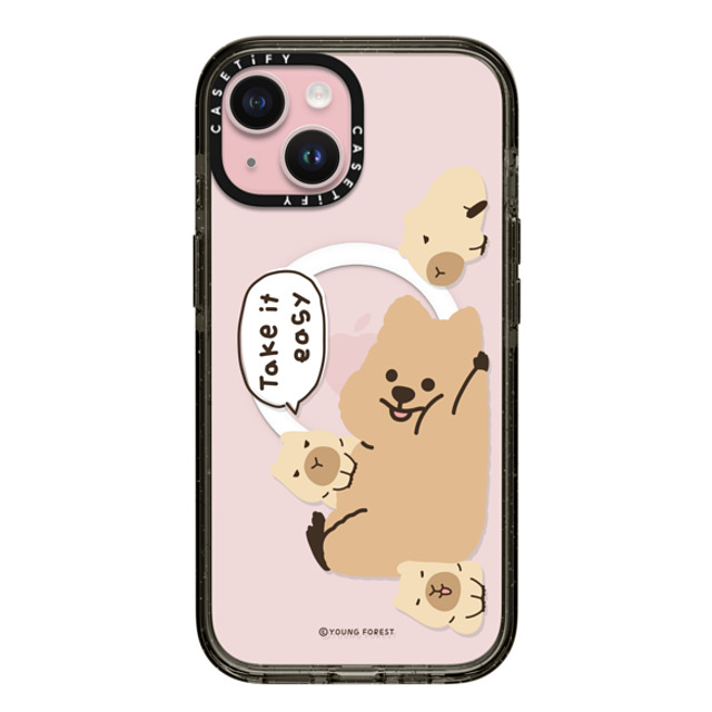 YOUNG FOREST x CASETiFY iPhone 15 Case Black Impact Case MagSafe Compatible Take it easy KKOTKA Father's Day YOUNG FOREST x CASETiFY iPhone 15 Case Black Impact Case MagSafe Compatible Take it easy KKOTKA Father's Day