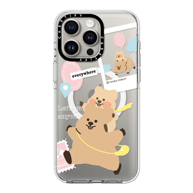 YOUNG FOREST x CASETiFY iPhone 15 Pro Max ケース クリア クリア ケース MagSafe対応 Love the Freedom KKOTKA