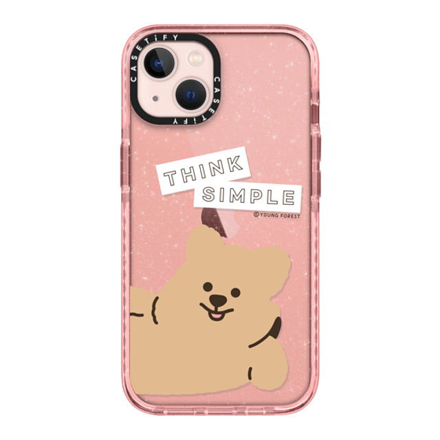 YOUNG FOREST x CASETiFY iPhone 13 Case Pink (Glitter) インパクトケース Think simple KKOTKA Mother's Day YOUNG FOREST x CASETiFY iPhone 13 Case Pink (Glitter) インパクトケース Think simple KKOTKA Mother's Day