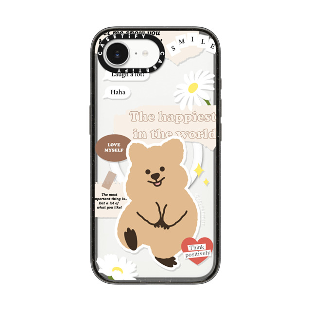 YOUNG FOREST x CASETiFY iPhone 16e Case Animal,Cartoon Black Impact Case MagSafe Compatible Happiest KKOTKA in the world Father's Day YOUNG FOREST x CASETiFY iPhone 16e Case Animal,Cartoon Black Impact Case MagSafe Compatible Happiest KKOTKA in the world Father's Day
