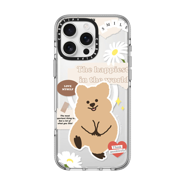 YOUNG FOREST x CASETiFY iPhone 16 Pro Max ケース クリア クリア ケース MagSafe対応 Happiest KKOTKA in the world