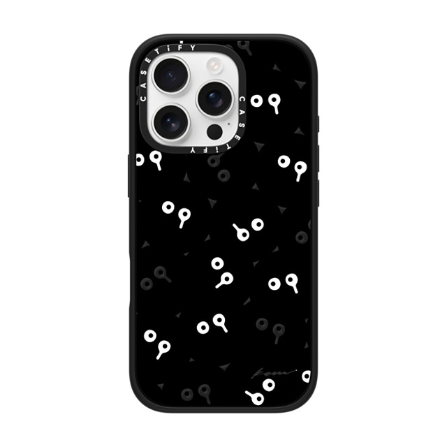 Ryuji Kamiyama x CASETiFY iPhone 16 Pro Case Cartoon,Pattern Matte Black Impact Case MagSafe Compatible Ratface Phone cases Back to School Ryuji Kamiyama x CASETiFY iPhone 16 Pro Case Cartoon,Pattern Matte Black Impact Case MagSafe Compatible Ratface Phone cases Back to School