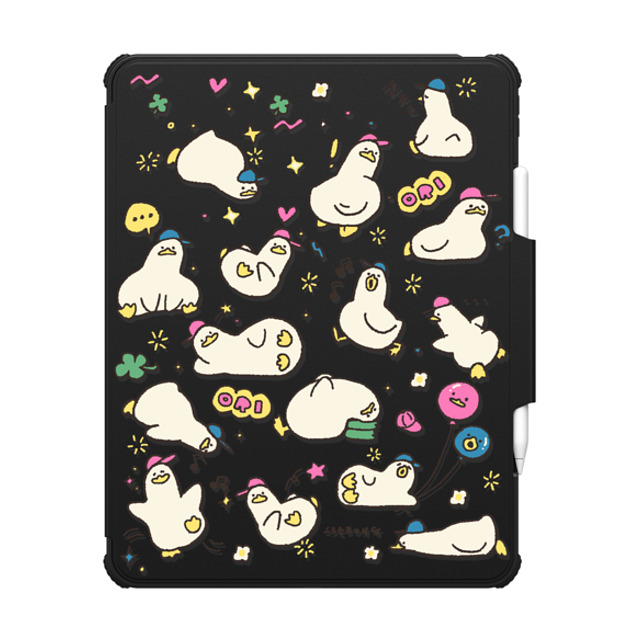"SSEBONG x CASETiFY iPad Pro 13" (M4) Animal,Cartoon ブラック インパクト フォリオ ケース DUCKS Back to School" "SSEBONG x CASETiFY iPad Pro 13" (M4) Animal,Cartoon ブラック インパクト フォリオ ケース DUCKS Back to School"
