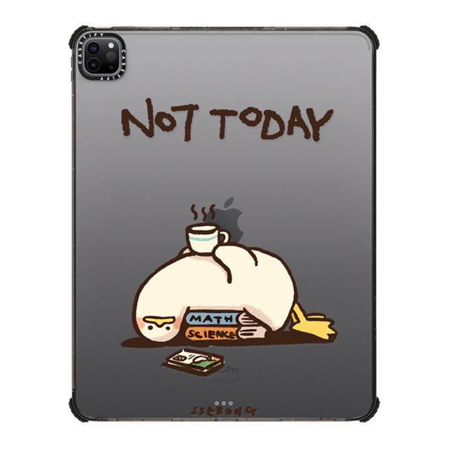 "SSEBONG x CASETiFY iPad Pro 12.9" (第5/6世代) Animal,Cartoon Black iPad インパクト ケース NOT TODAY Mother's Day" "SSEBONG x CASETiFY iPad Pro 12.9" (第5/6世代) Animal,Cartoon Black iPad インパクト ケース NOT TODAY Mother's Day"