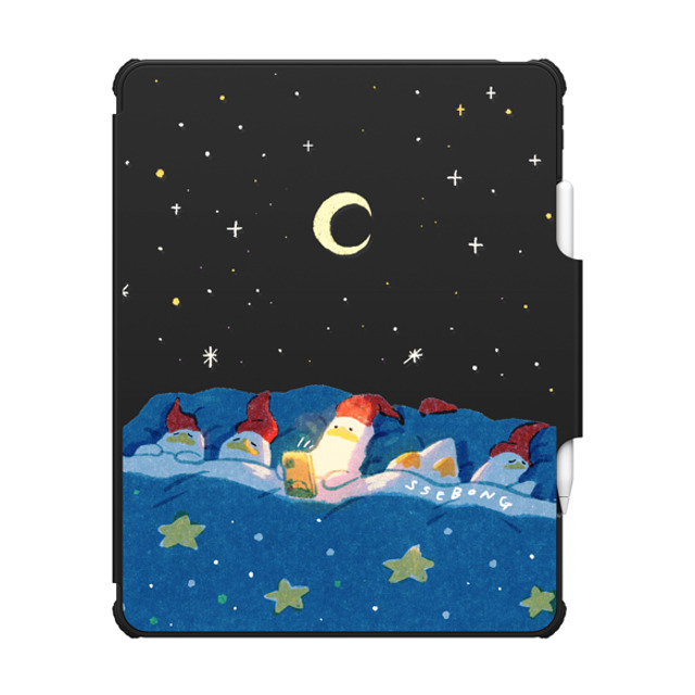 SSEBONG x CASETiFY iPad Air 13-inch (M2/M3) Animal,Cartoon ブラック インパクト フォリオ ケース LATE NIGHT Back to School SSEBONG x CASETiFY iPad Air 13-inch (M2/M3) Animal,Cartoon ブラック インパクト フォリオ ケース LATE NIGHT Back to School
