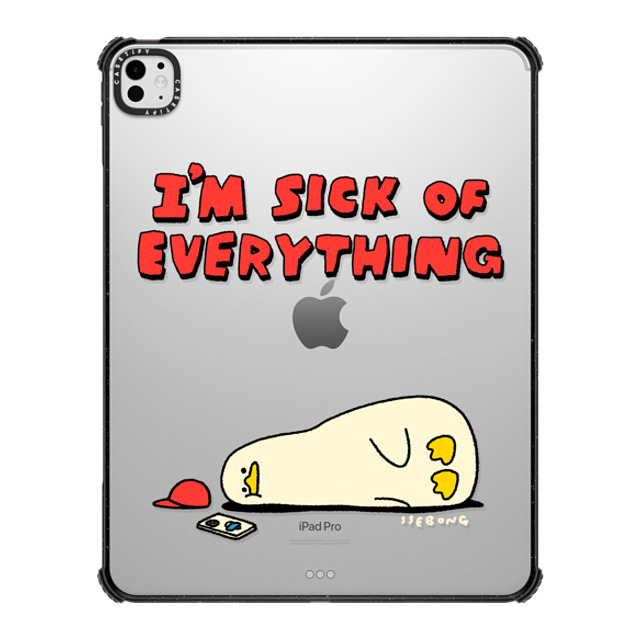 "SSEBONG x CASETiFY iPad Pro 13" (M4) Animal,Cartoon ブラック iPad インパクト ケース I'm sick of everything Back to School" "SSEBONG x CASETiFY iPad Pro 13" (M4) Animal,Cartoon ブラック iPad インパクト ケース I'm sick of everything Back to School"