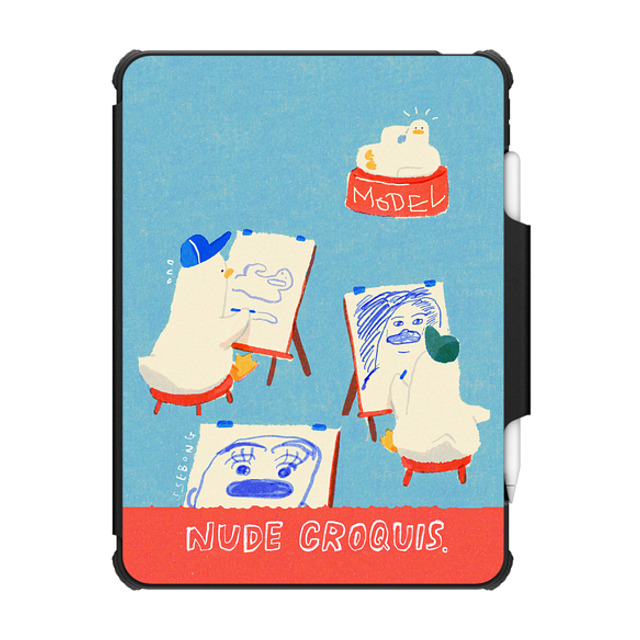SSEBONG x CASETiFY iPad Pro 12.9-inch (第5/6世代) Animal,Cartoon ブラック インパクト フォリオ ケース NUDE CROQUIS Father's Day SSEBONG x CASETiFY iPad Pro 12.9-inch (第5/6世代) Animal,Cartoon ブラック インパクト フォリオ ケース NUDE CROQUIS Father's Day
