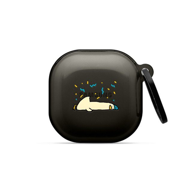 SSEBONG x CASETiFY Galaxy Buds Pro Animal,Cartoon ブラック インパクトケース I'm OK Father's Day SSEBONG x CASETiFY Galaxy Buds Pro Animal,Cartoon ブラック インパクトケース I'm OK Father's Day
