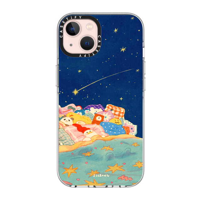 SSEBONG x CASETiFY iPhone 13 ケース クリア クリア ケース MagSafe対応 Good night-