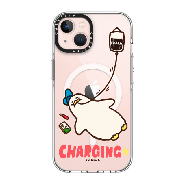 SSEBONG x CASETiFY iPhone 13 ケース クリア クリア ケース MagSafe対応 CHARGING-