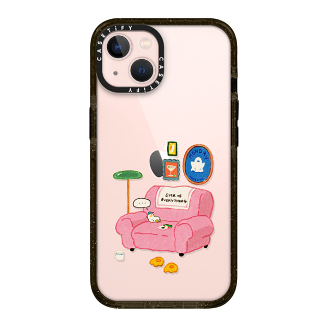 SSEBONG x CASETiFY iPhone 13 ケース ブラック インパクトケース Tiny duck