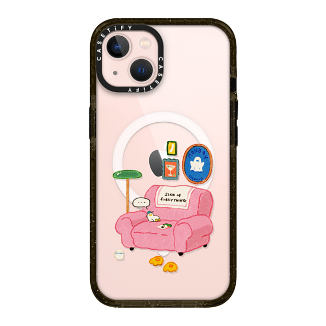 SSEBONG x CASETiFY iPhone 13 ケース ブラック インパクトケース MagSafe対応 Tiny duck