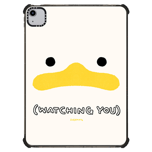SSEBONG x CASETiFY iPad Air (第4/5世代) Animal,Cartoon ブラック iPad インパクト ケース Watching you Back to School SSEBONG x CASETiFY iPad Air (第4/5世代) Animal,Cartoon ブラック iPad インパクト ケース Watching you Back to School