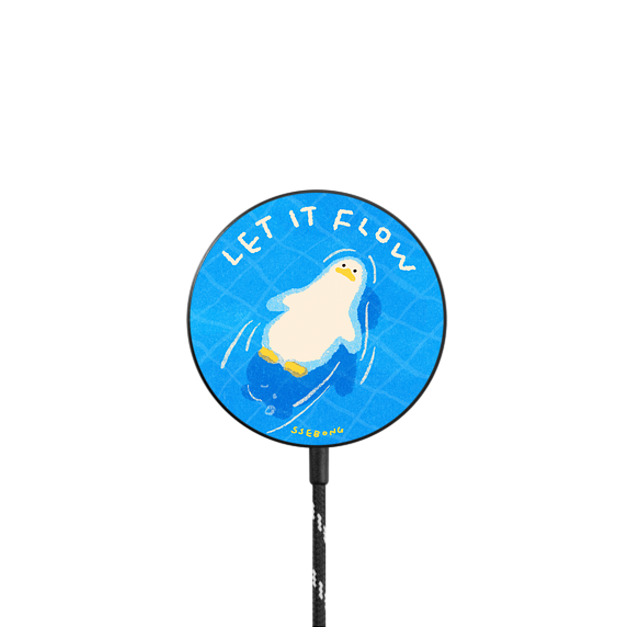 SSEBONG x CASETiFY PowerThru Magnetic Wireless Charger Black マグネット式ワイヤレス充電器 Let it flow SSEBONG x CASETiFY PowerThru Magnetic Wireless Charger Black マグネット式ワイヤレス充電器 Let it flow