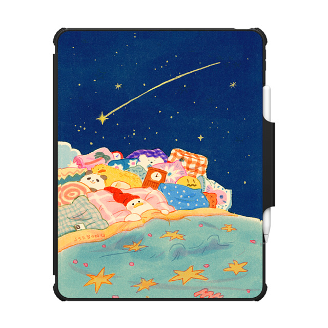 SSEBONG x CASETiFY iPad Air 13-inch (M2/M3) Animal,Cartoon Black インパクト フォリオ ケース Good night- Father's Day SSEBONG x CASETiFY iPad Air 13-inch (M2/M3) Animal,Cartoon Black インパクト フォリオ ケース Good night- Father's Day