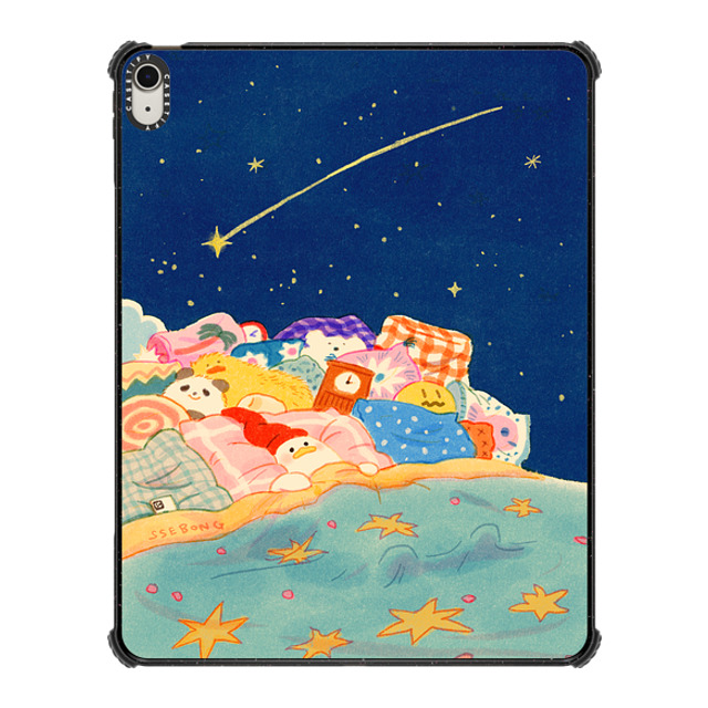 SSEBONG x CASETiFY iPad Air 13-inch (M2/M3) Animal,Cartoon ブラック iPad インパクト ケース Good night- Back to School SSEBONG x CASETiFY iPad Air 13-inch (M2/M3) Animal,Cartoon ブラック iPad インパクト ケース Good night- Back to School