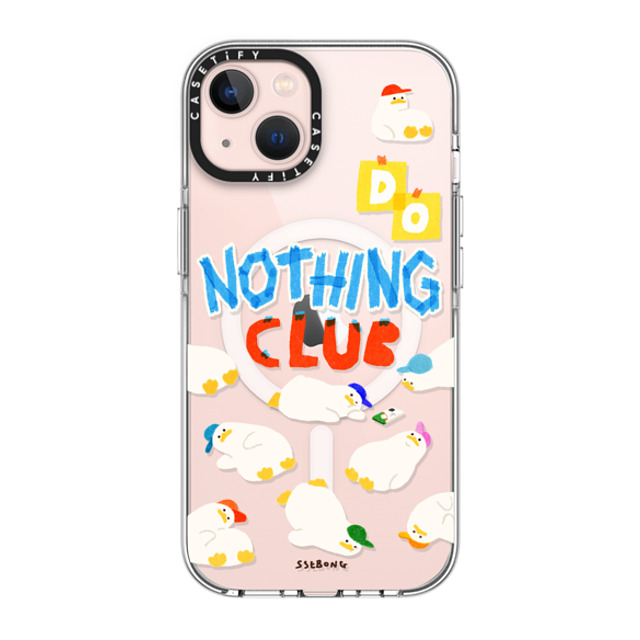 SSEBONG x CASETiFY iPhone 13 Case クリア クリア ケース MagSafe対応 Do nothing club Mother's Day SSEBONG x CASETiFY iPhone 13 Case クリア クリア ケース MagSafe対応 Do nothing club Mother's Day
